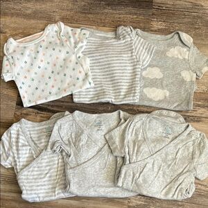 Cloud island Set of 6 onesies